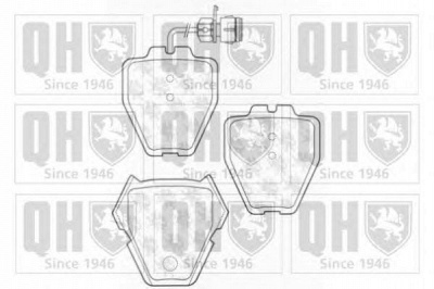 QUINTON HAZELL bp1268 -  Комплект тормозных колодок, дисковый тормоз